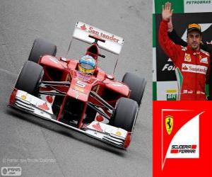 yapboz Fernando Alonso - Ferrari - Brezilya 2012 Grand Prix 2 gizli